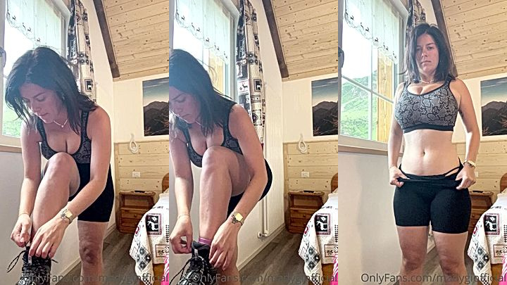 leaked video of naught yitalian Mady Gio undressing in her bedroom