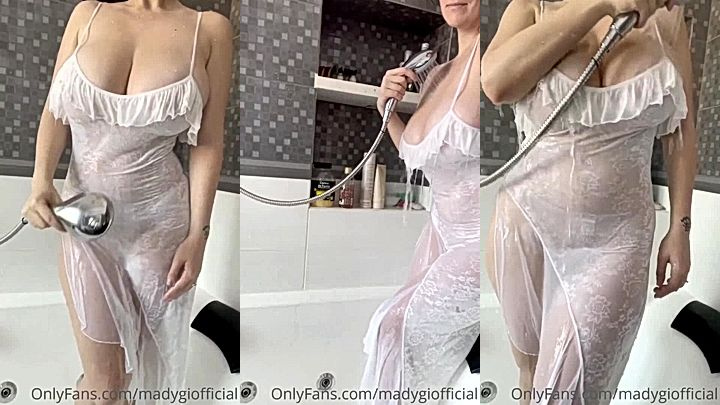 onlyfans model Mady Gio gets her hot body wet in the shower