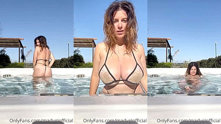 Mady Gio swiming in her sexy bikini, you are going to be so hard